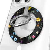 Black Wildflower MagSafe Grip Ring