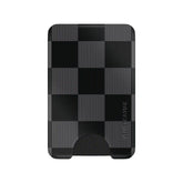 Noir Vibe Checkered Magsafe Wallet