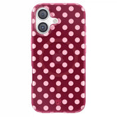 Raspberry Polka Dot iPhone Case