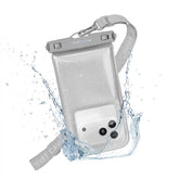 Silver Stardust Glitter Waterproof Floating Phone Pouch