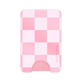 Pink Vibe Checkered Magsafe Wallet