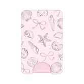 Pink Coastal Seashells MagSafe Wallet