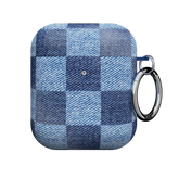 Denim Vibe Checkered AirPod Case