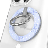 Lovely Blue Bows MagSafe Grip Ring