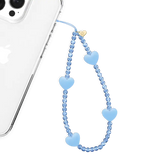 Blue Heart Phone Charm