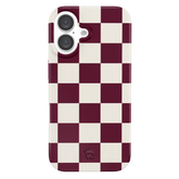 Burgundy Vibe Check iPhone Case