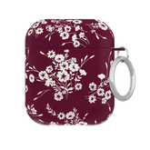 French Burgundy Floral AirPod Case