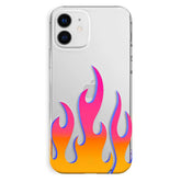 Flames Clear iPhone Case