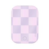 Lilac Vibe Checkered Portable MagSafe Charger Power Pack