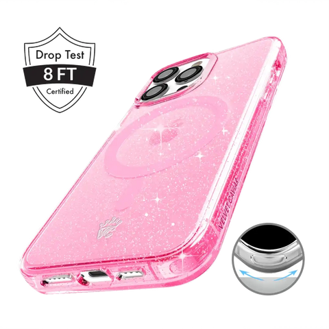 Pink Stardust Glitter iPhone Case