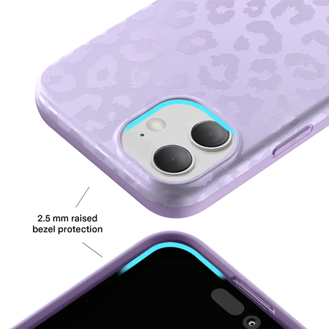 Lilac Leopard iPhone Case