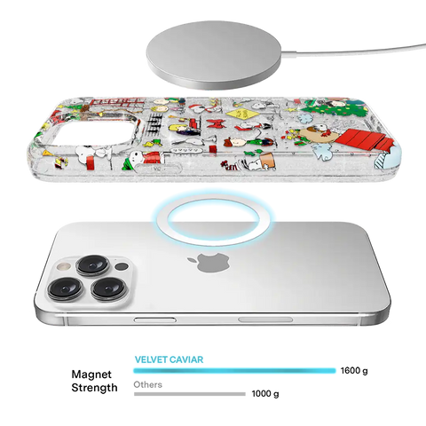 Snoopy Christmas Glitter iPhone Case
