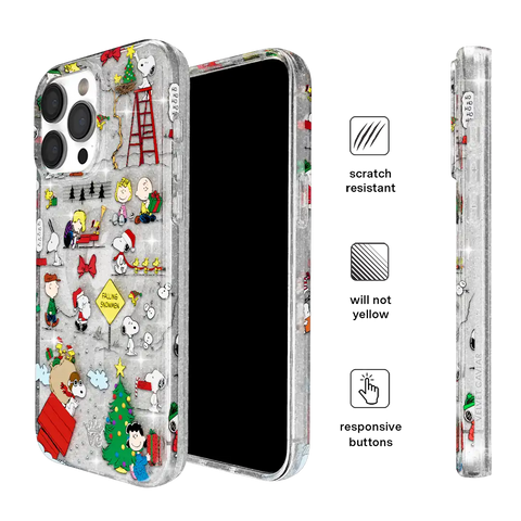 Snoopy Christmas Glitter iPhone Case