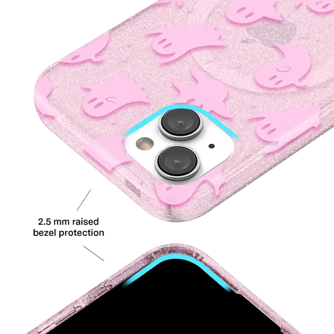 Ghosted Pink Glitter iPhone Case