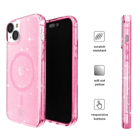 Pink Stardust Glitter iPhone Case
