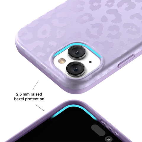 Lilac Leopard iPhone Case