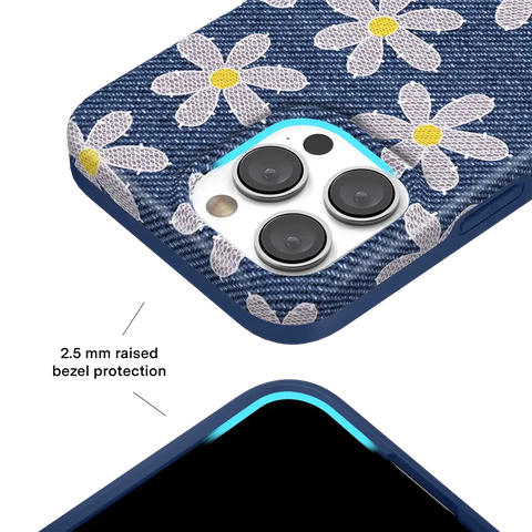 Denim Daisy iPhone Case