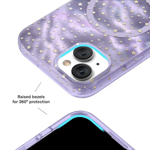 Lilac Celestial Stars iPhone Case