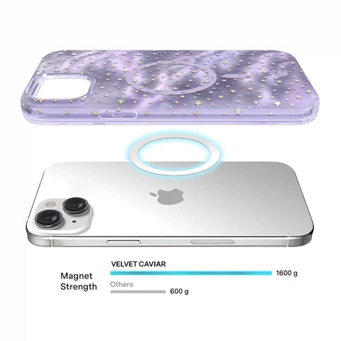 Lilac Celestial Stars iPhone Case