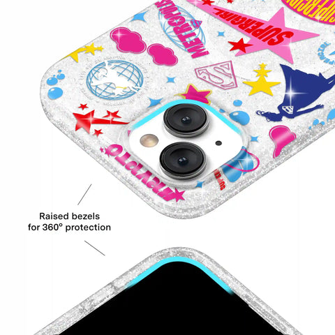 Supergirl Krypto Glitter iPhone Case