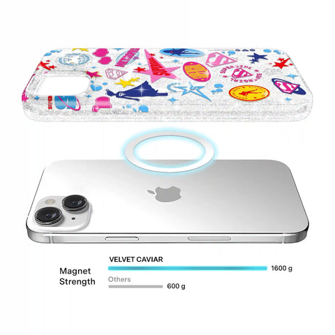 Supergirl Krypto Glitter iPhone Case
