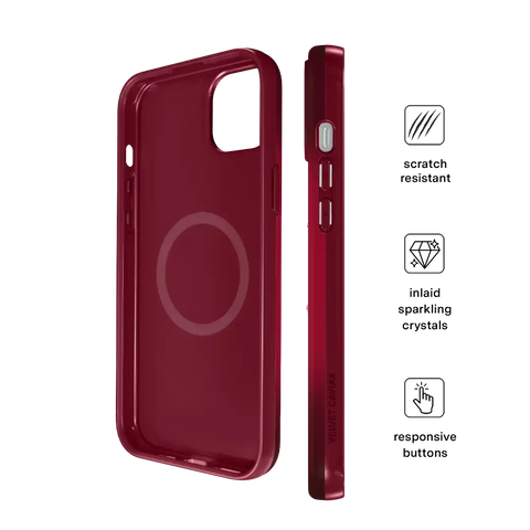 Black Cherry Crystal iPhone Case