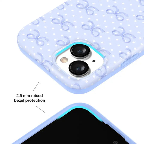 Lovely Blue Bows iPhone Case
