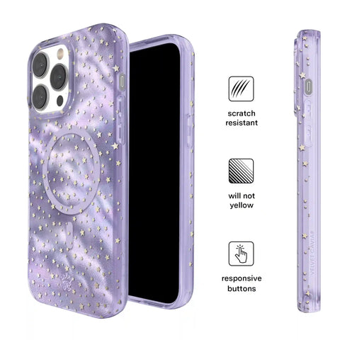 Lilac Celestial Stars iPhone Case