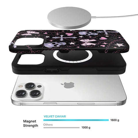 Pretty Punk Skulls iPhone Case