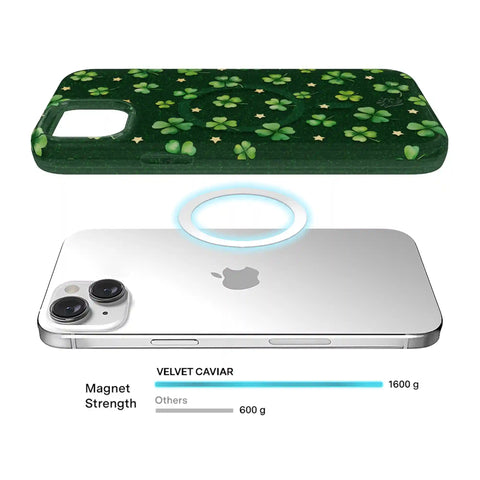 Lucky Clover Glitter iPhone Case