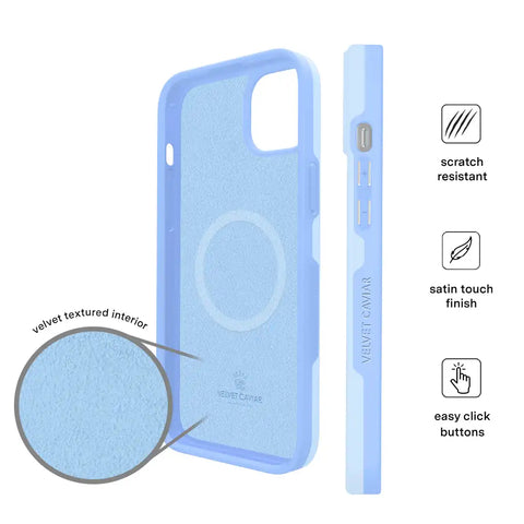 Cotton Candy Blue iPhone Case