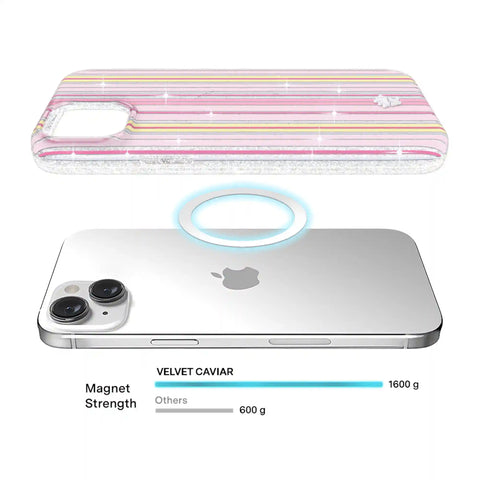 Sunkissed Stripes Glitter iPhone Case