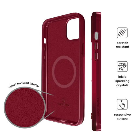 Black Cherry Crystal iPhone Case