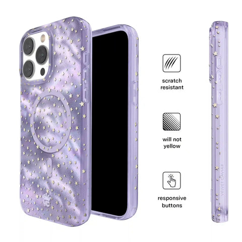Lilac Celestial Stars iPhone Case