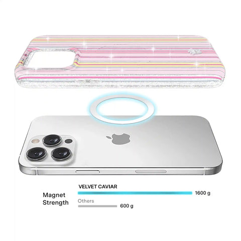 Sunkissed Stripes Glitter iPhone Case