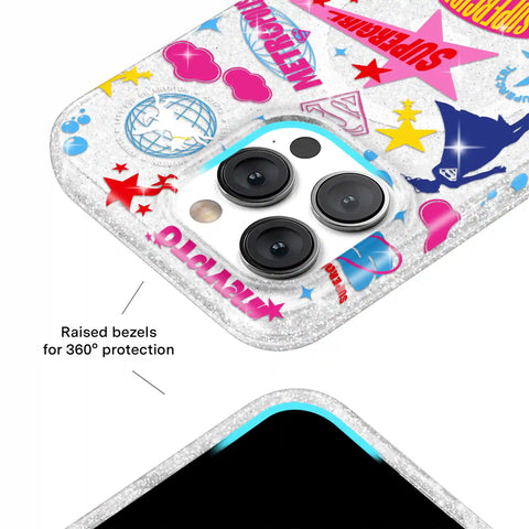 Supergirl Krypto Glitter iPhone Case