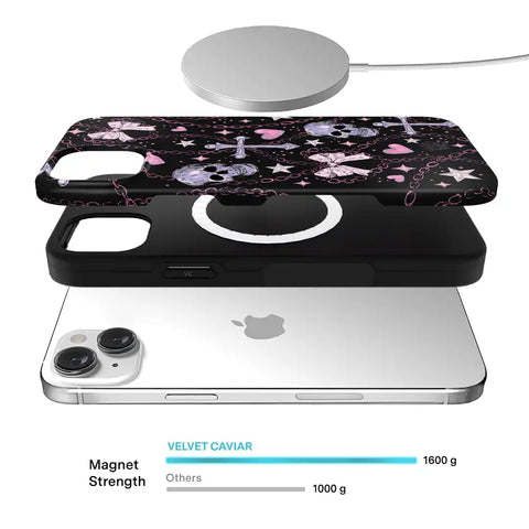 Pretty Punk Skulls iPhone Case