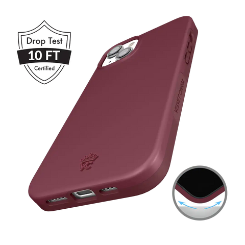 Burgundy 1990 iPhone Case