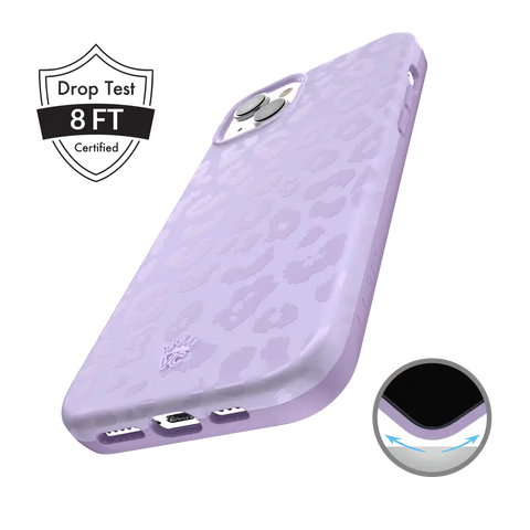 Lilac Leopard iPhone Case