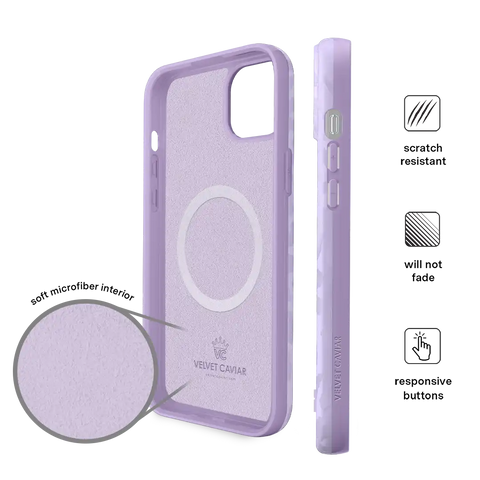 Lilac Leopard iPhone Case