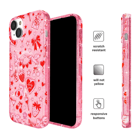 Be Mine Glitter iPhone Case