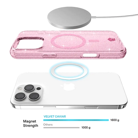 Pink Stardust Glitter iPhone Case