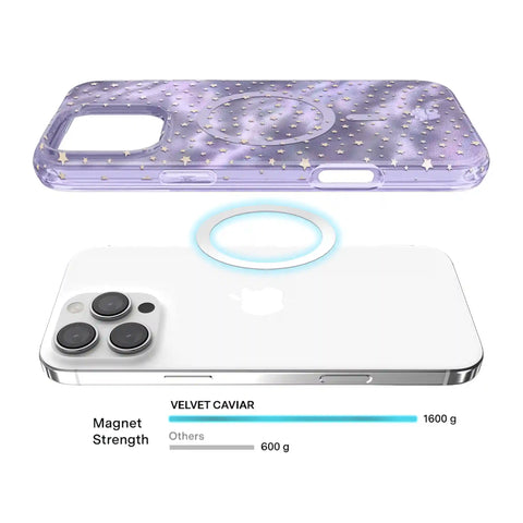 Lilac Celestial Stars iPhone Case