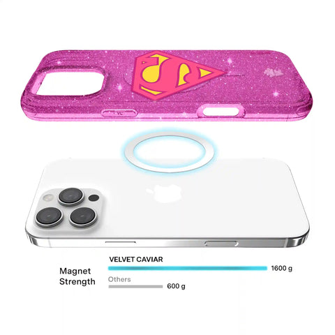Supergirl Stardust Glitter iPhone Case