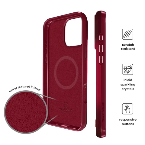Black Cherry Crystal iPhone Case