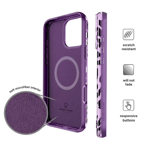 Amethyst Leopard iPhone Case