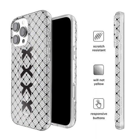 Lacy Black Bows iPhone Case