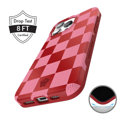 Rose Vibe Checkered iPhone Case