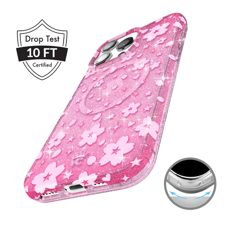 Cherry Blossom Glitter iPhone Case