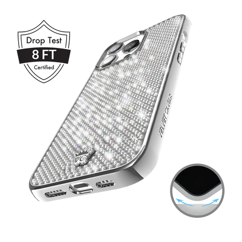Chrome Caviar Crystals iPhone Case